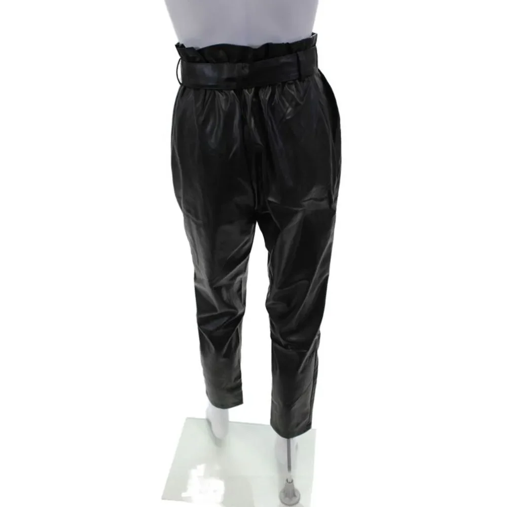 BB Dakota X Steve Madden Womens Zippered High-Rise Tapered Pants Black Size 6